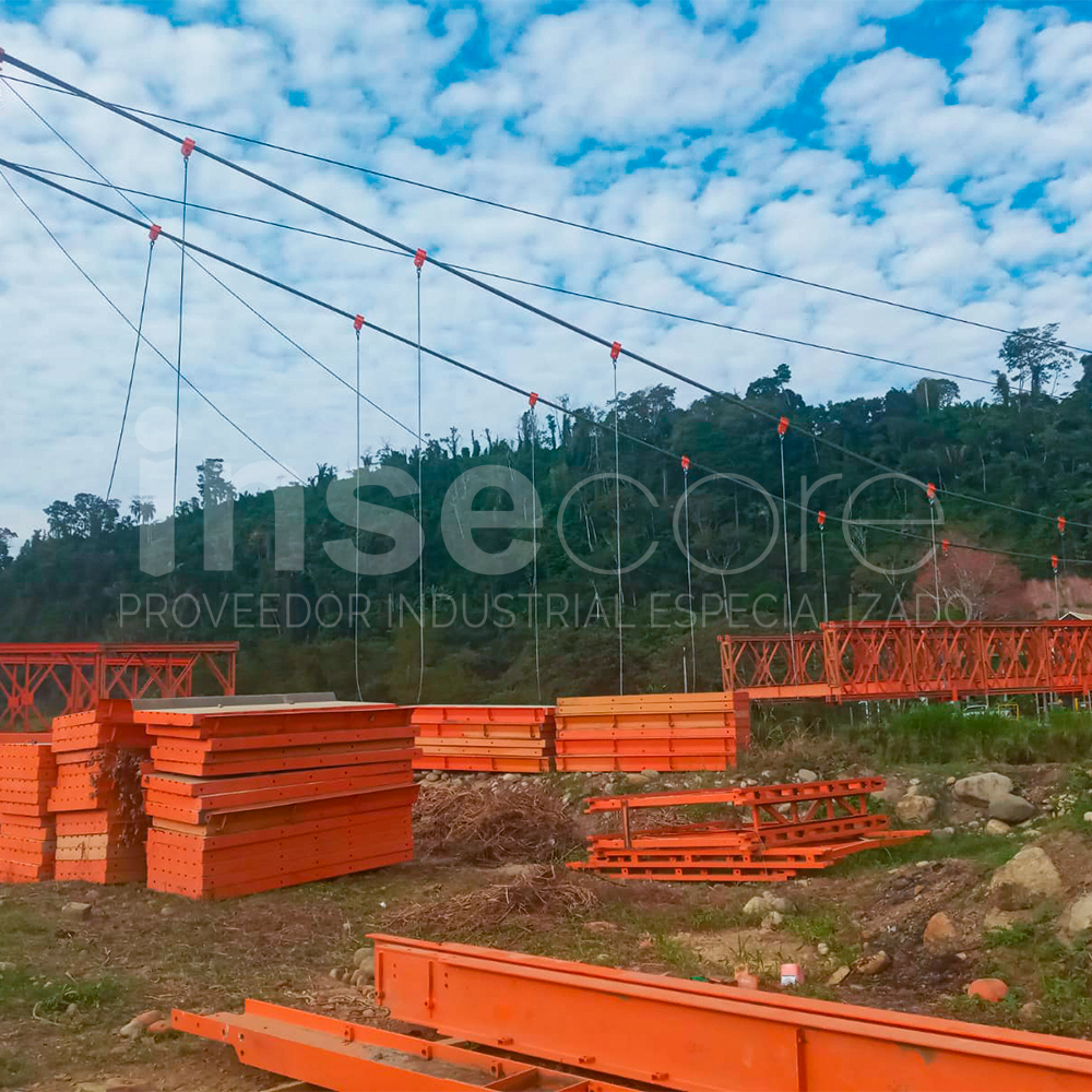 MONTAJE PUENTE COLGANTE SATIPO