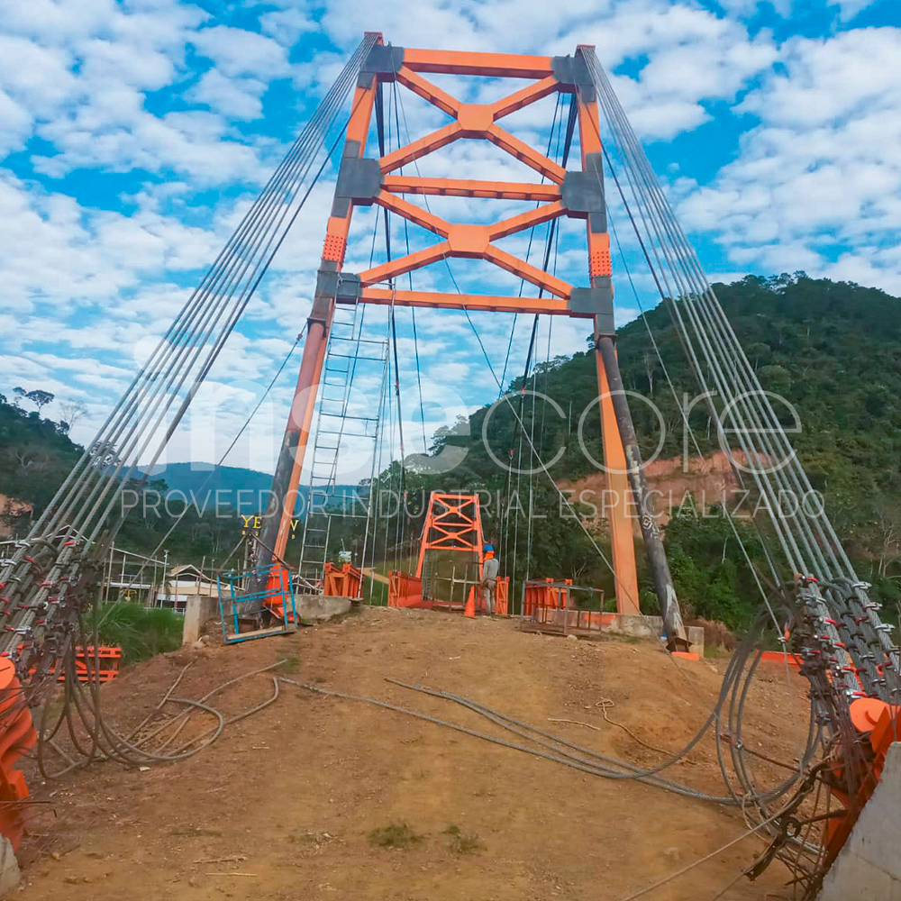 MONTAJE PUENTE COLGANTE SATIPO